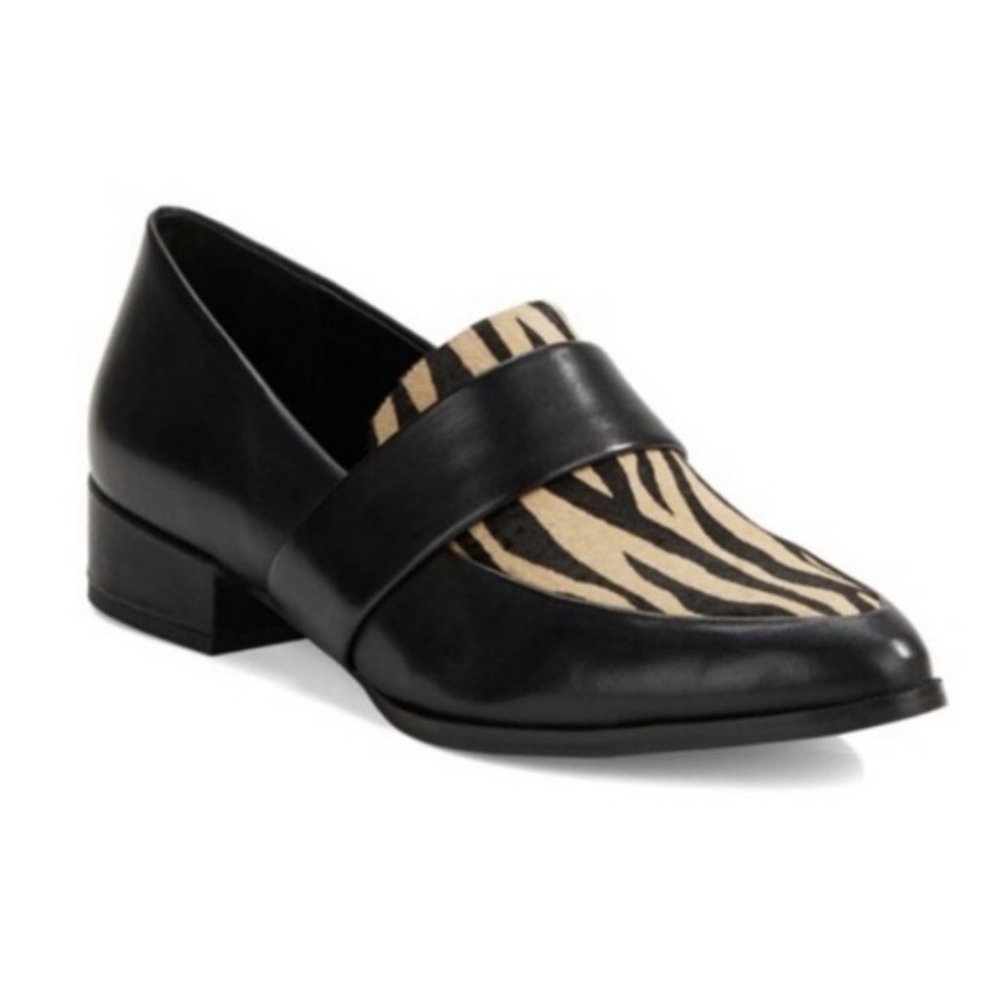 Pony Hair Pointy Loafers- size 8.5